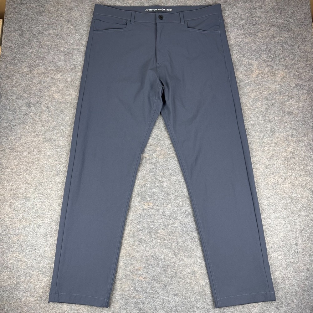 Western Rise Evolution Pant 32" Nylon Stretch Pockets Blue Mens 38